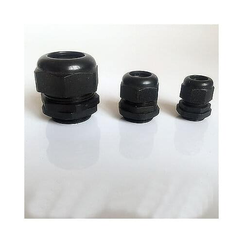 50x M16 x 1.5mm Black white Waterproof Connector Gland Dia. 4~8mm Cable