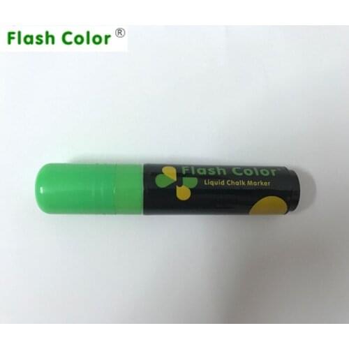 Flashcolor Colorful NEW 10mm Highlighter Fluorescent Wet Liquid Chalk Neon Marker Pen green 1PCS