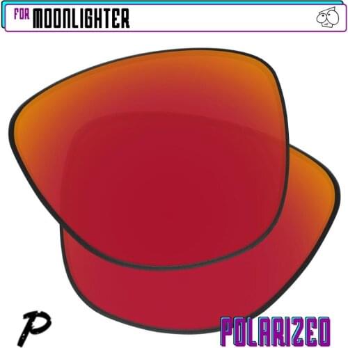 EZReplace Polarized Replacement Lenses for - Oakley Moonlighter Sunglasses - Red P
