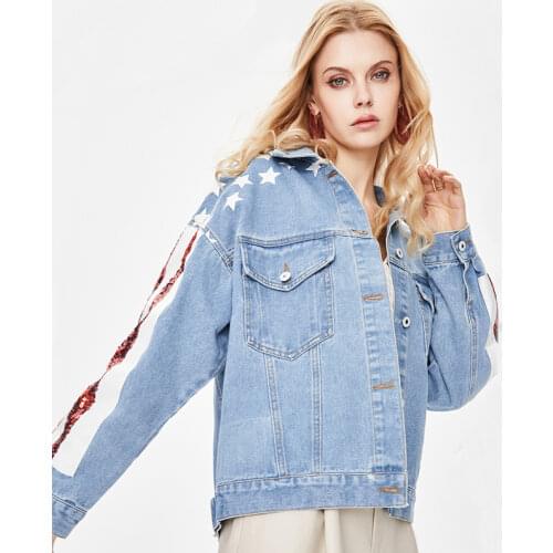 Autumn women jackets 2020 for Casual woman Hat coats Slim Jackets Long Sleeve Outwear printing Jacket Women Coats