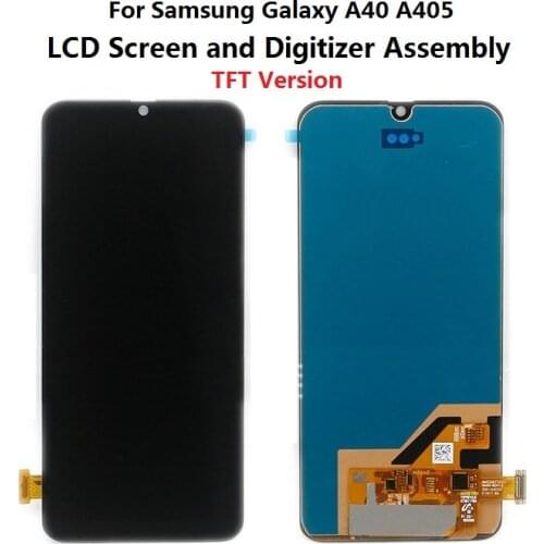 For Samsung Galaxy A40 A405 TFT Version LCD Screen and Digitizer Touch Screen Assembly- Black