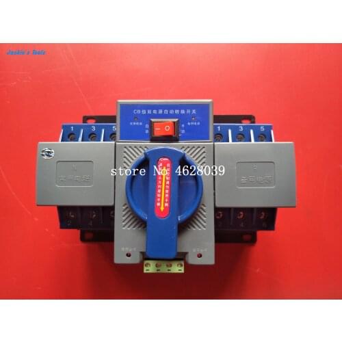 Mini 1PCS 63A 3P Dual Power Automatic Transfer Switch CB grade ATS mini micro-break type top quality