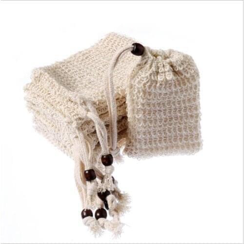 1000PC Fashion Nice Natural Ramie Shower Exfoliator Sponge Pouch Net Comfortable Bubble Blister Mesh Soap Saver Foaming Bag