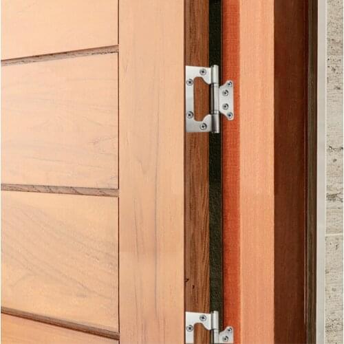 4 INCH Butterfly door hinge Durable Stainless Steel Free Slot Bearing Thickened Mute Sub door Hinge indoor