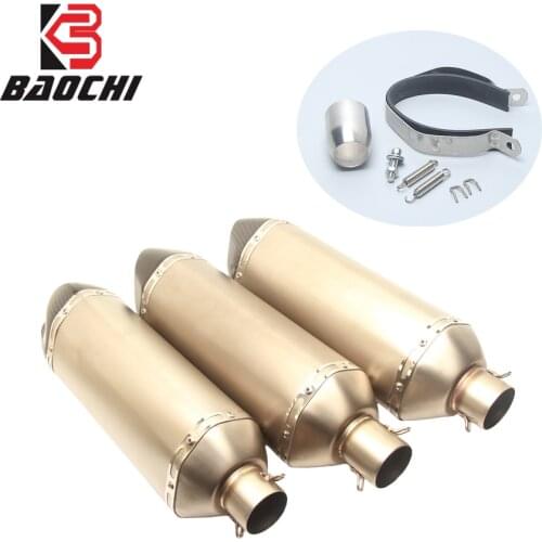 51MM 470MM Muffler Exhaust Motorcycle Carbon Tip Escape Moto DB Killer For honda cbr 125 Yamaha r15 r6 suzuki gsr 600 Z900