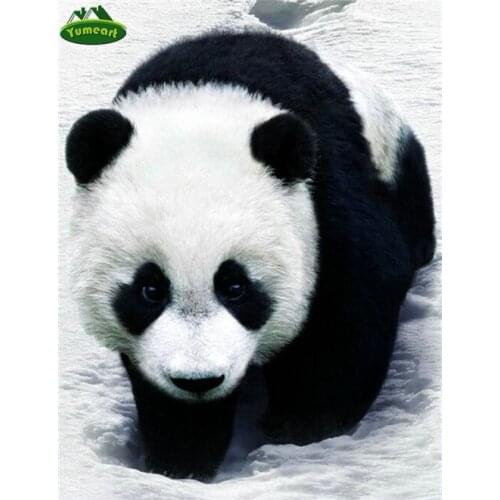 5D DIY Diamond Paiting Panda Needlework 3D Cross Stitch Sewing Embroidery Kits Full Round Crystal Paintings Room Decor