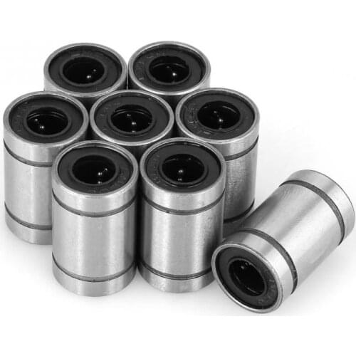 8Pcs/Set LM6UU 6mm Linear Motion Ball Bearing Linear Bearing Bushing Linear Motion Bearing for Printer Accessories CNC Parts