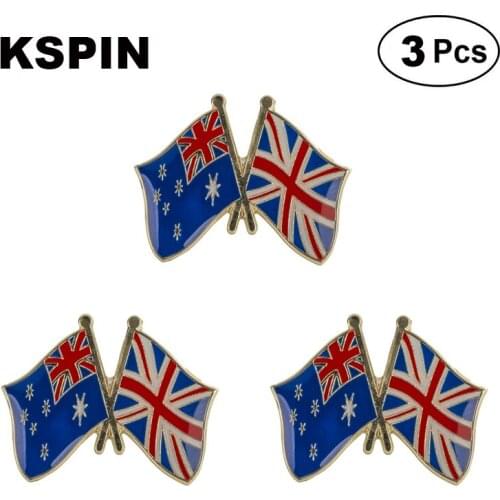Australia UK Frendship Lapel Pin Brooches Pins Flag badge Brooch Badges