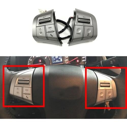 Car Steering Wheel Button Cruise Control Switch Audio Volume Bluetooth Buttons For ISUZU D-MAX DMAX MUX For Chevy Trailblazer