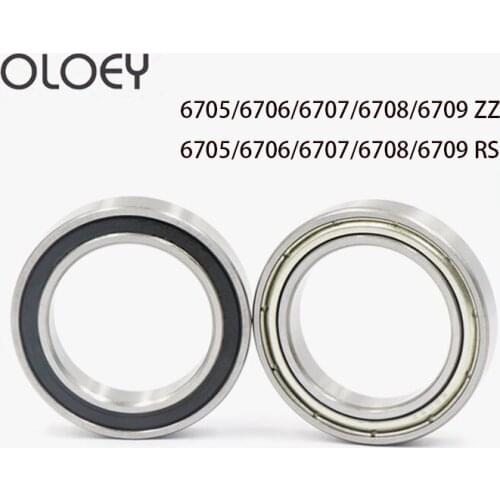Free Shipping High Quality 1/2Pcs 6705 6706 6707 6708 6709 ZZ RS RS Bearing Deep Groove Ball Bearings Slim Thin Section Zz RS