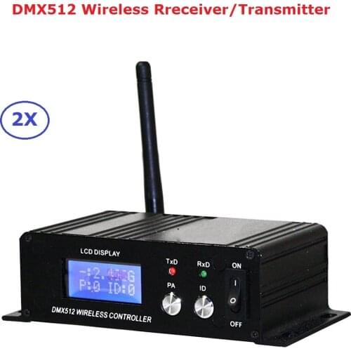2.4G Wireless DMX512 Controller Transmitter Receiver LCD Display DMX Controller Repeater Disco Light Led Par Cans Controller