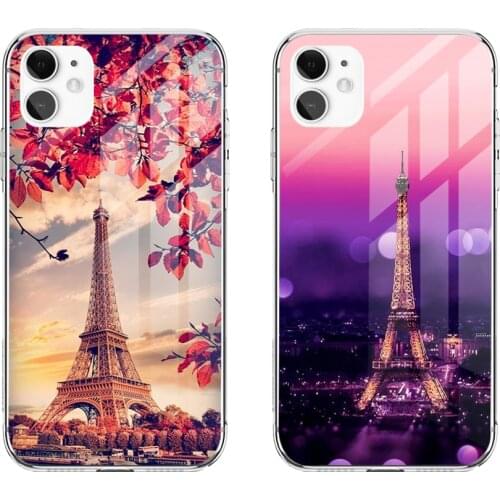 Paris Eiffel Tower Fashion Painted Phone Case For iphone 11 Pro11 Pro Max X XS XR XS MAX 8plus 7 6splus 5s se 7plus case