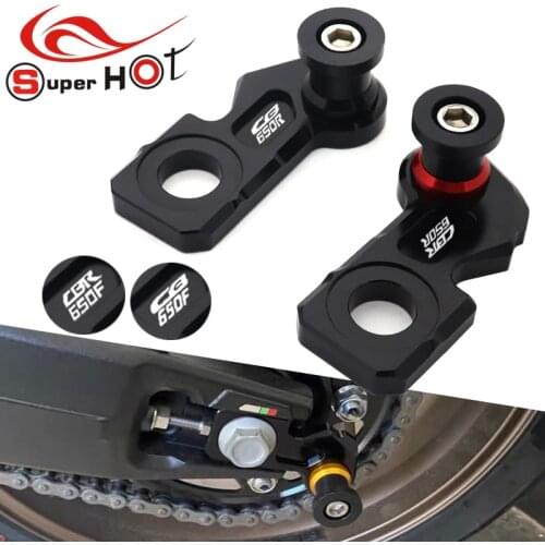 For Honda CB650R CBR650R CB650F CBR650F CB CBR 650R 650F Accessories Chain Adjustment Block Frame swingarm Spools sliders