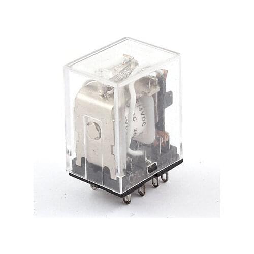 HH52P MY2 DC 24V Coil 8-Pin DPDT Power Electromagnetic Relay