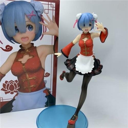 Rem Dress Tang Suit Style Re:Life in a different world from Zero Chinese Ver. PVC Action Figure Cute Rem Lovly Collect Model