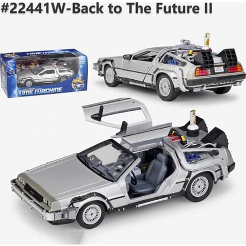 1/24 Scale Metal Alloy Car Diecast Model Part 1 2 3 Time Machine DeLorean DMC-12 Model Toy Back to the Future Fly version Part 2