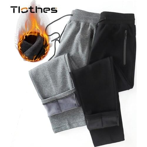Mens Sweatpants Plus Size 8XL Sportswear Pants Men Fleece Warm Tracksuit Casual Workout Pants Male Trousers Jogger Sweat Pants