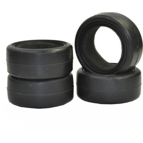 4pcs 1/10 Scale Soft Drift Tires With Sponge Liner For 1:10 Traxxas HSP Tamiya HPI RC On Road Drift Model Car Tires Wheels Rims