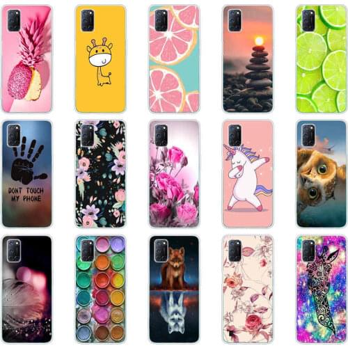 Soft TPU Case For OPPO A52 Cases Cartoon OPPOA52 Soft TPU Silicone Phone Back Cover For OPPO A52 Case Shells Capa