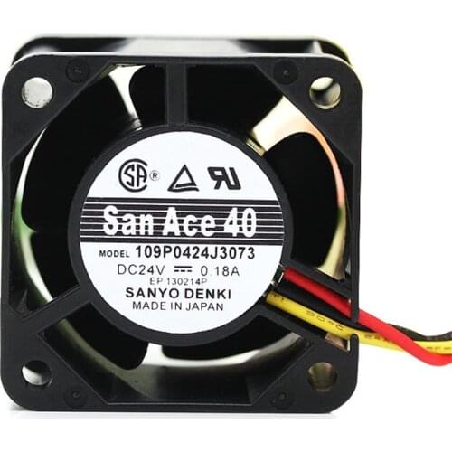 New San Ace 40 4cm server fan 4028 40*40*28mm 24V 0.18A 0.095A Server case cooling fan 109P0424J3073 109P0424H316