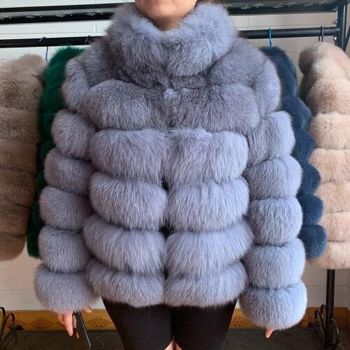 QIUNUOXI Short Fur Coats