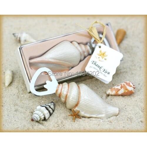 Conch bottle opener wedding favors Good gift for Beach series "Shore Memories" Sea Beach Shell Bottle Opener Free Shipping