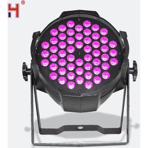 LED Party Lights Aluminum Par Can 54x3W RGB 3in1 Lighting DJ Spotlight Projector DMX Wash Stage Effect For Night Club Wedding
