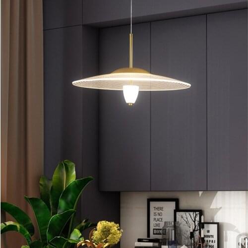 Restaurant LED Chandelier Acrylic Light Guide Plate Ins Net Red Bar Table Lamp Front Desk Nordic Modern Minimalist Light Luxury