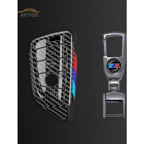 Carbon Fiber Car Remote Key Cover Case Shell For BMW X1 X3 X4 X5 F15 X6 F16 G30 7 Series G11 F48 F39 520 525 f30 118i 218i 320i