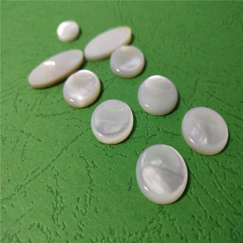 JI YIN Soprano alto tenor saxophone button Mica sheet white bexax key gasket natural shell 1 set =9 pcs