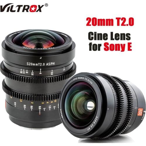 Viltrox 20mm f/1.8 ASPH Camera Lens Wide Angle Lens Full-Frame for Camera Sony E mount Lens A9 A7M3 A7RIV A7III A7S A6500