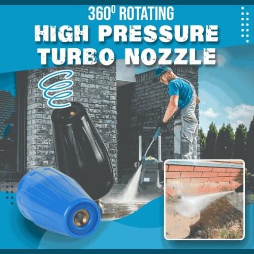 Zezzo® 360 Degree Rotating High-Pressure Turbo Nozzle Quick Release Plug Connector ForHigh Pressure Washers Car Washing Machine
