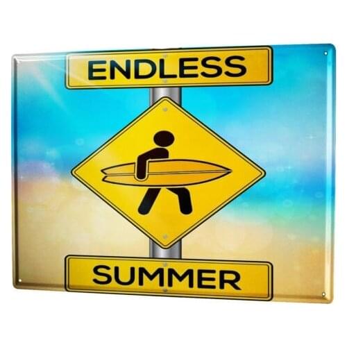 Tin Sign XXL Nostalgic Endless Summer
