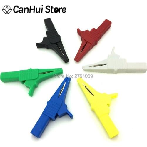 1PCS 85mm Crocodile Alligator Clip For 4mm Male Banana Plug Connector Blue, red, black, green yellow and White