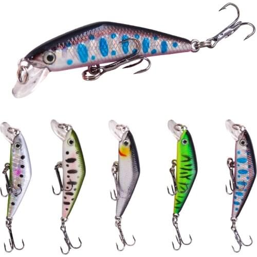 1PCs Crankbait Fishing Lures Fishing Lure Artificial Fishing Lure River Minnow Hard Bait Wobbler 5cm/2.7g Mini Fishing Lures