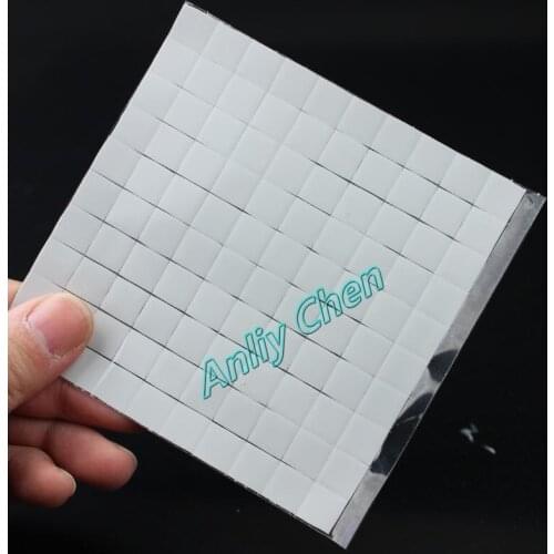 100Pieces LOT White 10x10mm IC Chip Xbox PS PC VGA Chipset Silicone Conduction Thermal Pad