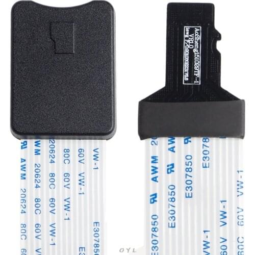 48CM/60CM TF Male to micro SD card Female Flexible Card Extension cable Extender Adapter reader for Car GPS mobile phone