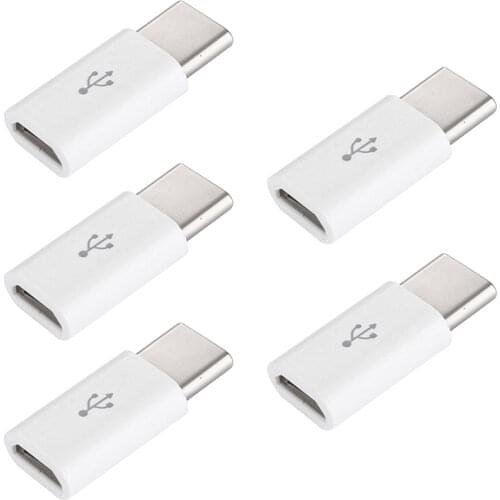5pcs/lot Micro USB Female to Type C Male Adapter for Xiaomi Mi 8 Redmi Note 7 Huawei P20 Lite Oneplus 6 Samsung S8 Plus S9