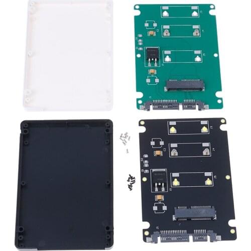 Mini pcie mSATA adapter Hot sale SSD to 2.5 inch SATA3 adapter card with case ccrews