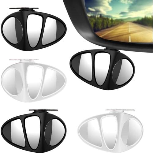 Car Blind Spot Mirror 360 Rotation 3 Side Reversing Auxiliary Mirror Adjustable Convex Mirror HD Rear View Mirror Parking Mirror