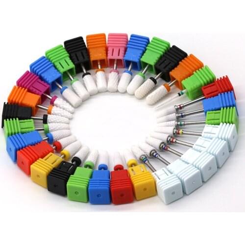 Free Shipping Cuticle 3/32'' (2.35mm) Professional E File Barrel Ceramic Nail Drill Bits For Nail Drill Machine