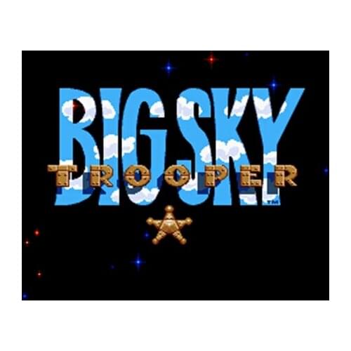 Big Sky Trooper NTSC Version 16 Bit 46 Pin Big Gray Game Card For USA Game Players