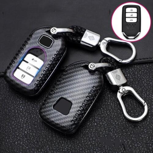 Full cover car key case For Honda Vezel city Civic 4d 2019 BR-V HR-VCRV Pilot Accord Jazz Jade Crider Odyssey Car accessories