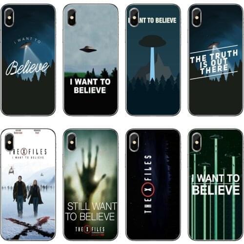 The X Files I want to believe Accessories Phone Case For iPhone 12 Mini 11 Pro Max XS Max XR X 8 7 Plus 6 6S Plus 5 5S SE 2020