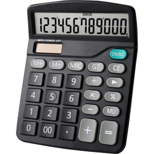 Color Calculator 12-digit Display Office Student Battery Solar Dual Power Lcd Display Basic Calculator