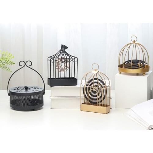 Mosquito Coil Holder Vintage Mosquito Incense Metal Incense Burner Bird Holder