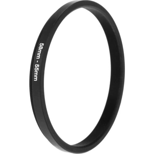58mm To 55mm Metal Step Down Rings Lens Adapter Filter Camera Tool Accessory New