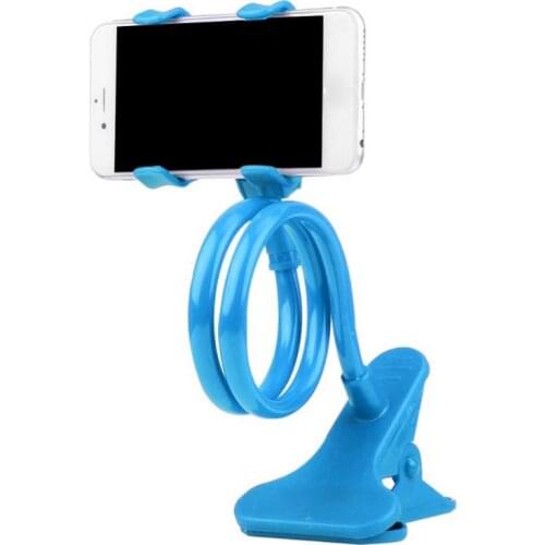Mobile Lazy Bracket Two Clamp Flexible Phone Stand Holder for Cellphone Support D08A