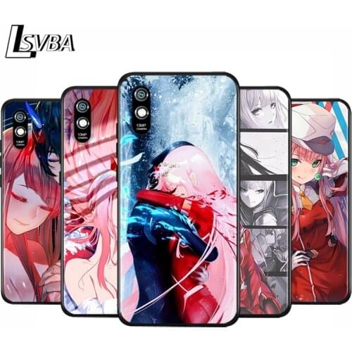 Anti-Fall Soft Black Cover Darling in the FranXX For Xiaomi Redmi 10X 5G 9C 9A 9 K20 8A 8 7A 7 S2 6A 6 Matte Phone Case