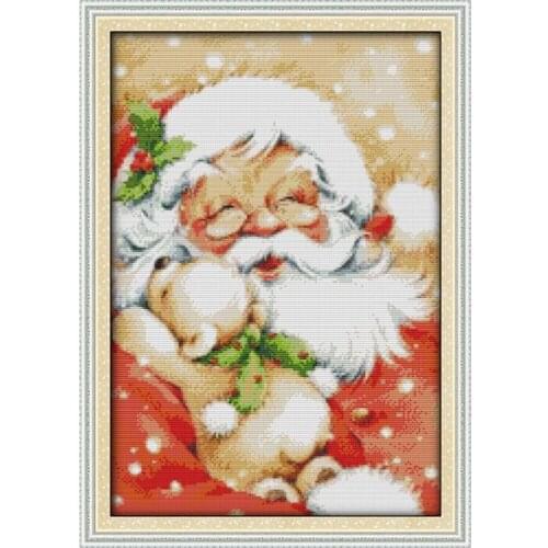 Santa Claus (2) cross stitch kit 14ct 11ct count print canvas stitching embroidery DIY handmade needlework